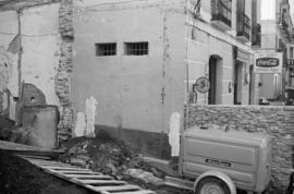 Plaza María Guerrero. Obras. Octubre de 1963. Málaga, España.