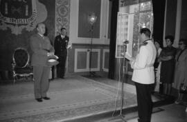 Visita oficial de Franco a Málaga. 27 y 28 de abril de 1961. Recepción en Málaga el 28 de diciembre, España.