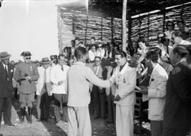 El Palo. Entrega de viviendas protegidas el 18 julio de  1946. Málaga, España.