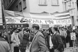 Manifestación por la autonomía de Andalucía. 1977-12-04. Málaga, España. 1.5. Manifestación.