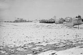 Málaga nevada. Entorno del hospital Carlos Haya. Febrero de 1954