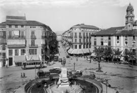 Alameda Principal. Calle Larios. Acera de la Marina. Glorieta del Marqués de Larios. Catedral. Má...