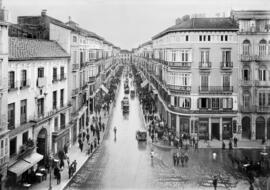 Calle Larios. Plaza de la Constitución. Pasaje de Chinitas. Málaga (España)