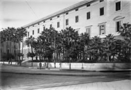 Palacio de la Aduana. Fachada oeste. Málaga (España)