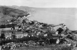 Barrio de La Caleta y El Limonar. En primer término izquierda, Hotel Caleta Palace. Málaga (España)