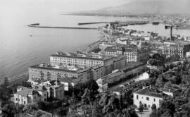 Barrio de la Malagueta. Barrio de la Caleta. Puerto. Paseo de la Farola. Málaga (España)