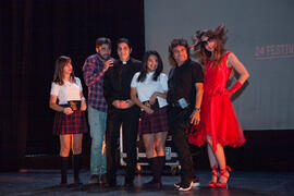Ensayos para la Gala Inaugural de la XXIV edición de Fancine de la Universidad de Málaga. Teatro Cervantes. Noviembre de 2014