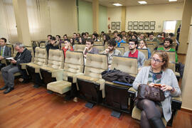 Asistentes a la inauguración del VII Reto Gestalentum 20x10. Facultad de Ciencias Económicas y Empresariales. Marzo 2016