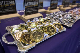 Medallas. Ceremonia de Clausura del Campeonato del Mundo Universitario de Balonmano. Antequera. Julio de 2016