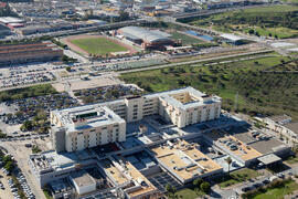 Complejo Deportivo y Hospital Universitario Virgen de la Victoria. Campus de Teatinos. Diciembre de 2016