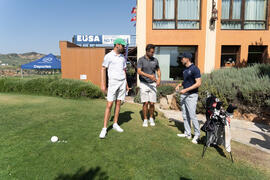 Jugadores en las instalaciones de Antequera Golf. Campeonato Europeo de Golf Universitario. Antequera. Junio de 2019