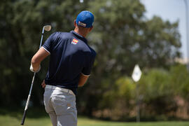 Jugador de la Universidad de Málaga. Campeonato Europeo de Golf Universitario. Antequera. Junio de 2019