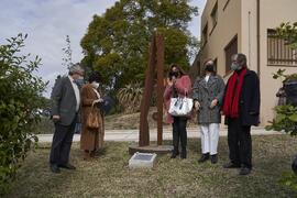 Inauguración de la escultura "Otro Vínculo", de Perry Oliver. Facultad de Filosofía y Letras. Campus de Teatinos. Enero de 2022