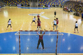 Partido Universidad de Akdeniz - Universidad de Málaga. Categoría femenina. Campeonato Europeo Universitario de Balonmano. Antequera. Julio de 2017