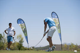 Jugador en el Campeonato Europeo de Golf Universitario. Antequera. Junio de 2019