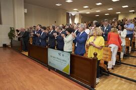 Asistentes a la celebración del 50 Aniversario de la Facultad de Medicina de la Universidad de Málaga. Facultad de Medicina. Octubre de 2022
