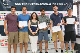 Graduación del alumnado del CIE de la Universidad de Málaga. Centro Internacional de Español. Julio de 2015