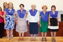 Alumnas en la clausura de la XIX edición del Curso Aula de Mayores de la Universidad de Málaga. Paraninfo. Junio de 2014