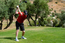 Jugador de la Universidad de Stirling. Campeonato Europeo de Golf Universitario. Antequera. Junio de 2019