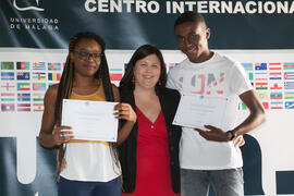 Graduación del alumnado del CIE de la Universidad de Málaga. Centro Internacional de Español. Septiembre de 2015