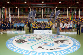 Medalla de oro para Brasil. Acto de clausura y entrega de medallas. 14º Campeonato del Mundo Universitario de Fútbol Sala 2014 (FUTSAL). Antequera. Julio de 2014