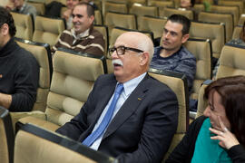 Felipe Foj durante la inauguración de las VIII Jornadas Andaluzas de Enseñanza de Economía. Facultad de Ciencias Económicas y Empresariales. Febrero de 2015