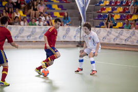 Partido España contra República Checa. 14º Campeonato del Mundo Universitario de Fútbol Sala 2014 (FUTSAL). Antequera. Julio de 2014