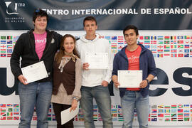 Graduación de los alumnos del CIE de la Universidad de Málaga. Centro Internacional de Español. Marzo de 2015