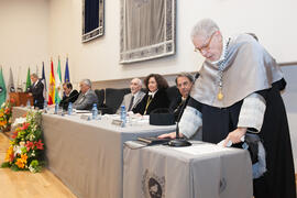 Carlos Pérez Ariza toma posesión como nuevo Director General de Comunicación y Gabinete del Rectorado de la Universidad de Málaga. Paraninfo.  Enero de 2016