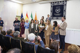 Foto de grupo. Toma de posesión de Ana José Cisneros Ruiz como nueva decana de la Facultad de Ciencias Económicas y Empresariales de la Universidad de Málaga. Campus de El Ejido. Enero de 2025