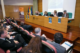 Mesa 1: "La perspectiva de las Naciones Unidas". Jornada "Brexit y Gibraltar. Un reto con oportunidades conjuntas". Edificio del Rectorado. Febrero de 2017