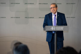 Intervención de D. José Ángel Narváez Bueno en su toma de posesión como Rector de la Universidad de Málaga. Palacio de San Telmo, Sevilla. Enero de 2020