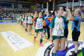 Partido Radboud University Nijmegen - Universidad de Valencia. Categoría femenina. Campeonato Europeo Universitario de Balonmano. Antequera. Julio de 2017