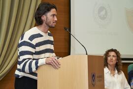 Entrega de Premio del Aula de Economía y Deporte de la Universidad de Málaga a Francisco Javier Imbroda. Edificio del Rectorado. Febrero de 2024