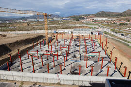 Construcción del Instituto de Hortofruticultura Subtropical y Mediterránea. Campus de Teatinos. Octubre de 2015