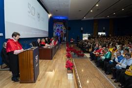 Intervención de Juan José Hinojosa. Investidura de Emilia Casas Baamonde como Doctora "Honoris Causa" por la Facultad de Derecho de la Universidad de Málaga. Paraninfo. Noviembre de 2022