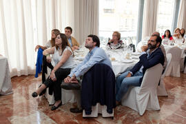 Almuerzo-Hermandad. Nombramiento de la Cofradía de los Estudiantes como miembro de honor de la Asociación de Antiguos Alumnos de la Universidad de Málaga. Foro Alumni-UMA. Mayo 2014