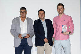 Entrega del premio a mejores equipos y deportistas de la 45ª Edición del Trofeo Rector de la UMA . Gala del Deporte Universitario 2019. Escuela Técnica Superior de Ingeniería de Telecomunicaciones. Junio de 2019