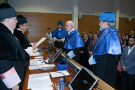 Investidura como Doctor "Honoris Causa" de Antonio Luque por la Facultad de Ciencias de la Universidad de Málaga. Edificio del Rectorado. Octubre de 2016
