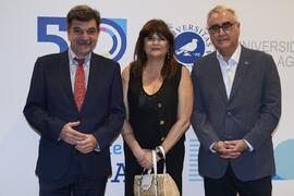 Gaspar Garrote, María Isabel Hombrados y Antonio Heredia. Concierto Conmemorativo del 50 Aniversario de la Universidad de Málaga. Auditorio Edgar Neville, Málaga. Junio de 2022