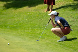 Jugadora de la Universidad de Málaga. Campeonato Europeo de Golf Universitario. Antequera. Junio de 2019