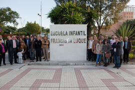 Presentación de la Escuela Infantil de la Universidad de Málaga bajo el nombre "Francisca Luque". Noviembre de 2011