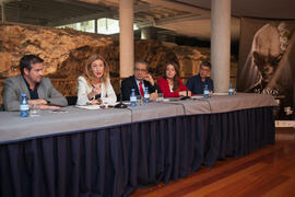 Intervención de María Chantal. Presentación de la XXV edición del Fancine. Edificio del Rectorado. Octubre de 2015