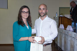 Entrega de premios. Jornada de clausura del I Concurso de Creación de Empresas. Facultad de Ciencias Económicas y Empresariales. Málaga. Mayo de 2015