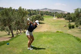 Jugadora de la Universidad de San Galo. Campeonato Europeo de Golf Universitario. Antequera. Junio de 2019