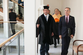 Investidura como Doctor "Honoris Causa" de Antonio Luque por la Facultad de Ciencias de la Universidad de Málaga. Edificio del Rectorado. Octubre de 2016
