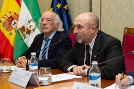 Eugenio José Luque. Nombramiento de José Sánchez Maldonado como Alumno de Honor de la Facultad de Ciencias Económicas y Empresariales. Facultad de Ciencias Económicas y Empresariales. Diciembre de 2019