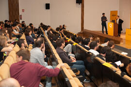 Presentación del proyecto "Bar Nou. Reforma integral de Son Amengual Puig". V Foro Arquia/Próxima 2016: Futuro Imperfecto. Paraninfo. Octubre de 2016