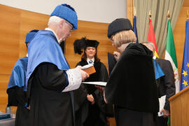 Investidura como Doctor "Honoris Causa" de Jean-Marie Lehn por la Facultad de Ciencias de la Universidad de Málaga. Edificio del Rectorado. Junio 2015