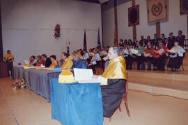 Investidura como Doctor "Honoris Causa" de D. Manuel Elkin Patarroyo por la Universidad de Málaga. Teatro Cervantes. Junio de 1996